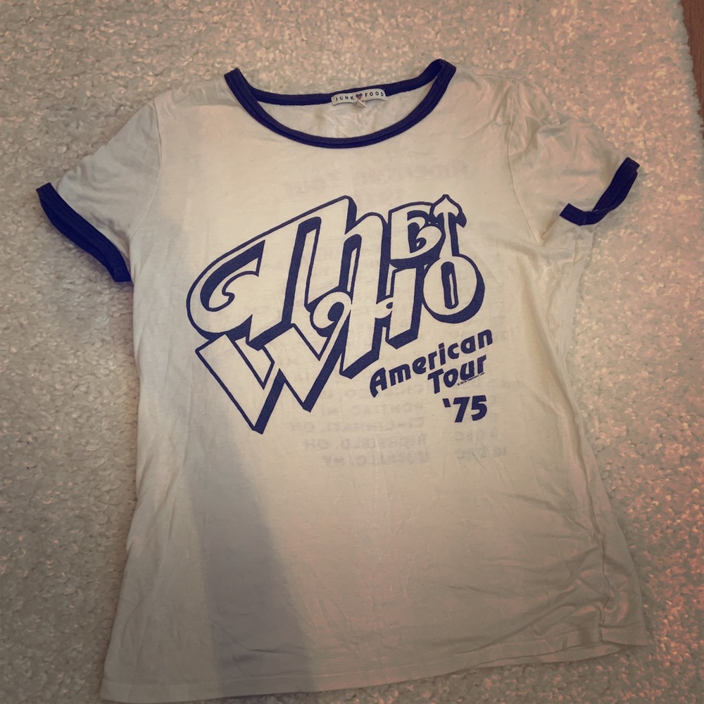 Junk food The Who Tour Ringer Tee